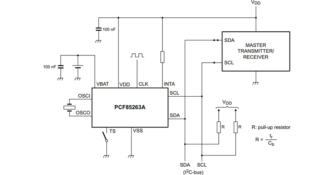 Pcf A Real Time Clock Rtc Calendar Nxp Semiconductors Mouser