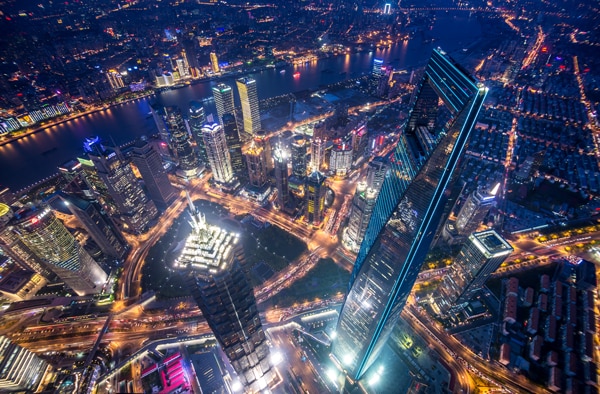 Shanghai at night