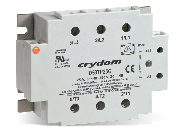 53 3-Phase Panel Mount SSR - Crydom / Sensata | Mouser